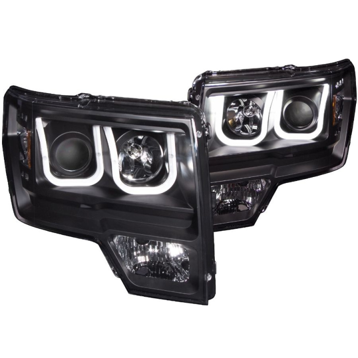 FORD F-150 2009-2014 FITS Raptor Projector Headlights w/ U-Bar Black ANZO in the group Select car model / Ford / F-150 09-14 / Styling at DDESIGN Scandinavia AB (anz111263-3217)