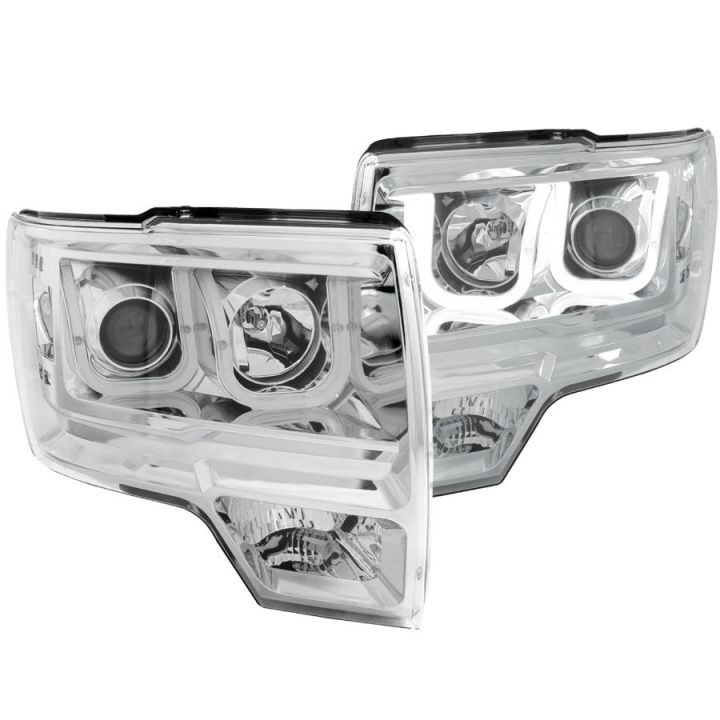 FORD F-150 2009-2014 FITS Raptor Projector Headlights w/ U-Bar Chrome ANZO in the group Select car model / Ford / F-150 09-14 / Styling at DDESIGN Scandinavia AB (anz111264-3280)