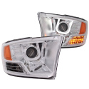 Dodge RAM 1500 2009-2018 Does NOT fit models with stock Projector Headlights Projector Headlights w/ U-Bar Chrome ANZO