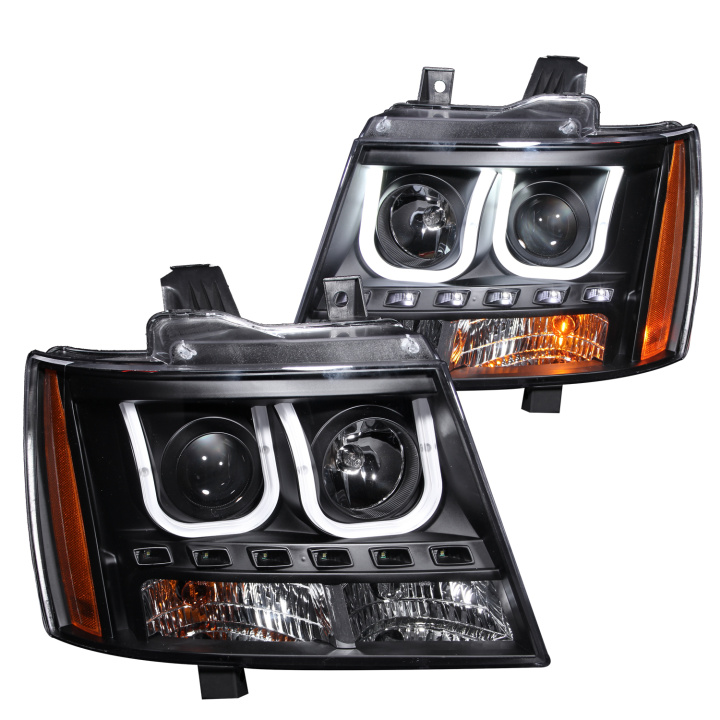 Chevrolet Avalanche / Suburban / Tahoe Hybrid2008 2007-2014 Projector Headlights ANZO in the group Select car model at DDESIGN Scandinavia AB (anz111273)