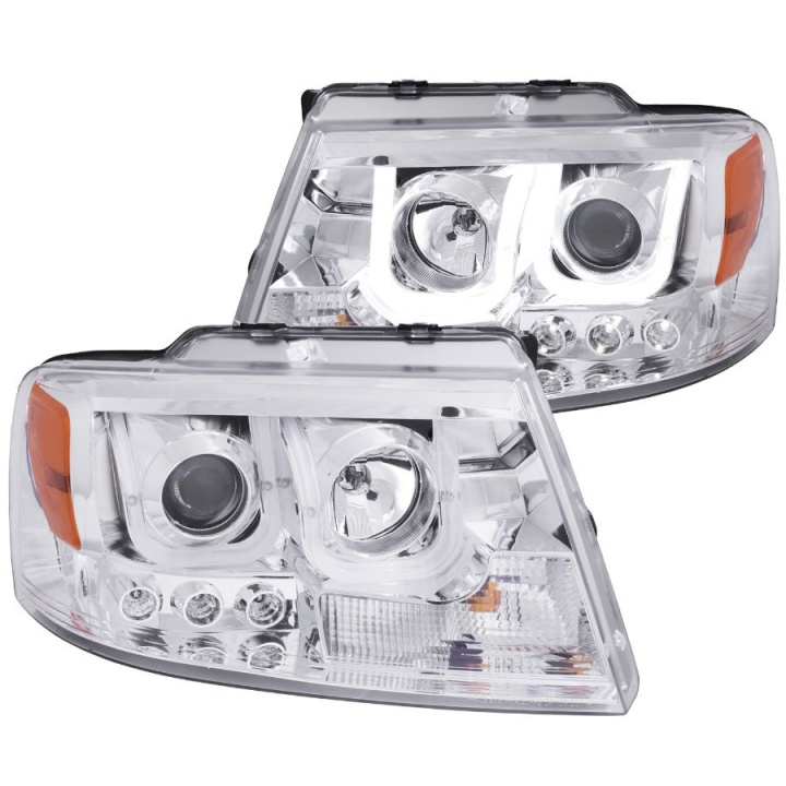 FORD F-150 2004-2008 Projector Headlights w/ U-Bar Chrome ANZO in the group Select car model / Ford / F-150 04-08 / Styling at DDESIGN Scandinavia AB (anz111287-3294)