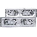 GM C/K 1500–3500, Suburban, Tahoe, Yukon 1988–2000 Crystal Headlights ANZO