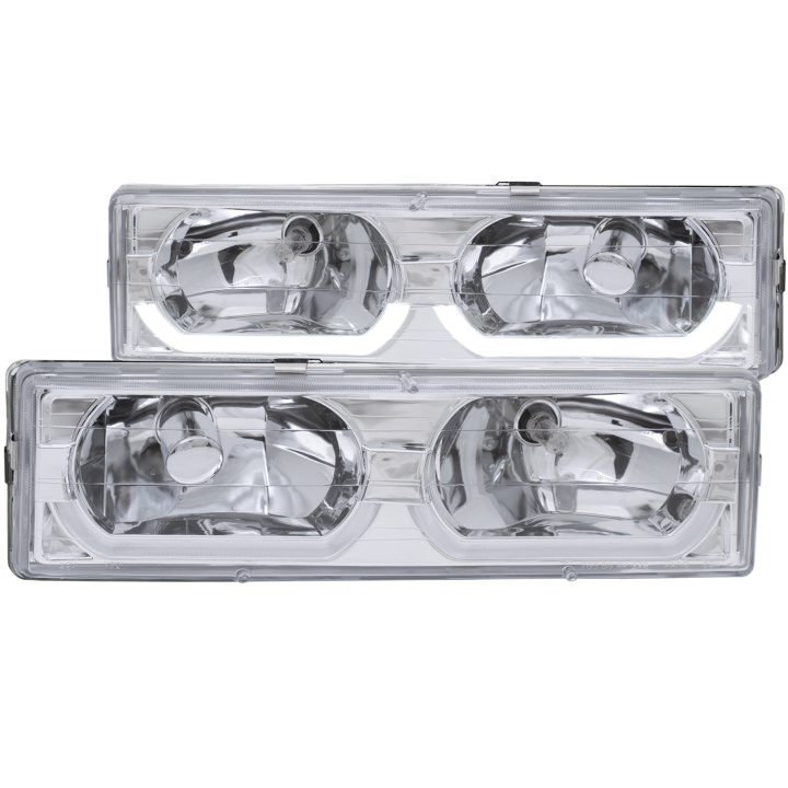 GM C/K 1500–3500, Suburban, Tahoe, Yukon 1988–2000 Crystal Headlights ANZO in the group Select car model at DDESIGN Scandinavia AB (anz111300)