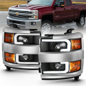 Chevrolet Silverado 2500HD / 3500HD 2015-2019 Projector Headlights  ANZO