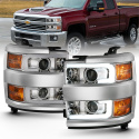 Chevrolet Silverado 2500HD / 3500HD 2015-2019 Projector Headlights  ANZO