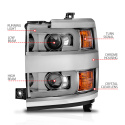 Chevrolet Silverado 2500HD / 3500HD 2015-2019 Projector Headlights  ANZO