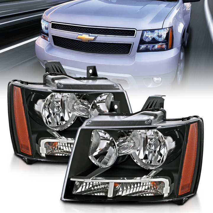 Chevrolet Avalanche / Suburban / Tahoe 2007-2014 Crystal Headlights ANZO in the group Select car model / Chevrolet / Suburban 1500 / Styling at DDESIGN Scandinavia AB (anz111392)