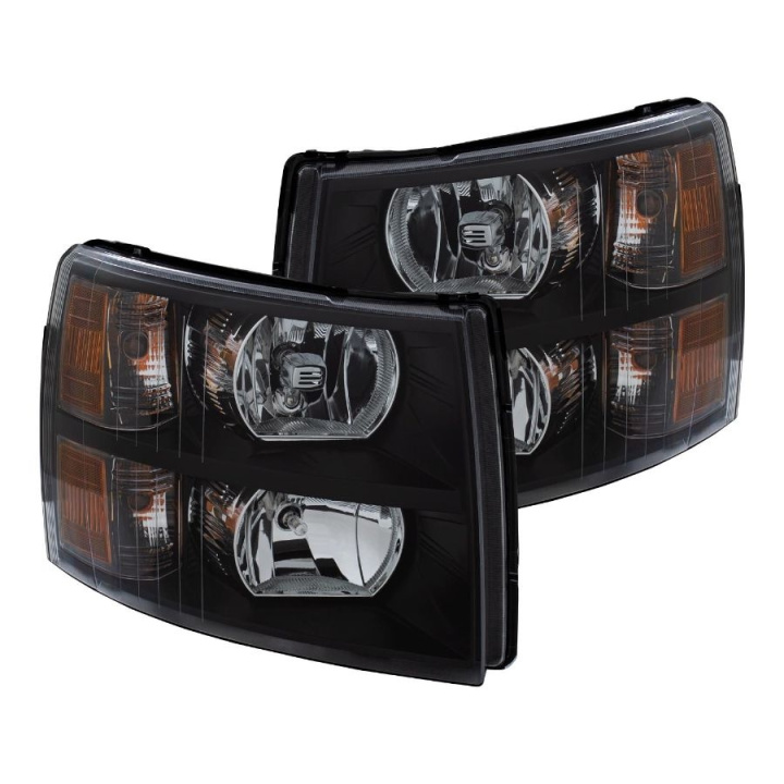Chevrolet Silverado 2007-2013 Crystal Headlights Black ANZO in the group Select car model / Chevrolet / Silverado 07-13 / Styling at DDESIGN Scandinavia AB (anz111393-1111)