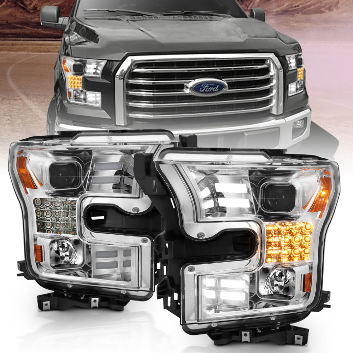 Ford F 150 2015-2017 Projector Headlights ANZO in the group Select car model at DDESIGN Scandinavia AB (anz111409)
