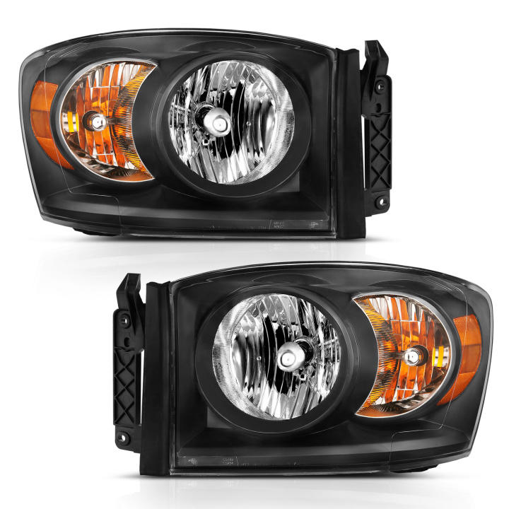 Dodge Ram 1500 / 2500 / 3500 2006-2009 Crystal Headlights ANZO in the group Select car model at DDESIGN Scandinavia AB (anz111427)