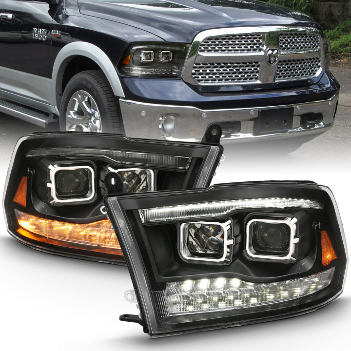 Dodge Ram 1500 / 2500 / 3500 2009-2023 Projector Headlights ANZO in the group Select car model at DDESIGN Scandinavia AB (anz111441)
