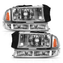 Dodge Dakota / Durango 1997-2004 Crystal Headlights ANZO