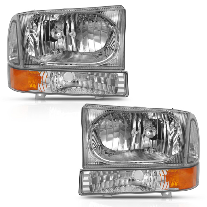 Ford Excursion / F250 / F350 / F450 / F550 1999-2004 Crystal Headlights ANZO in the group Select car model at DDESIGN Scandinavia AB (anz111458)