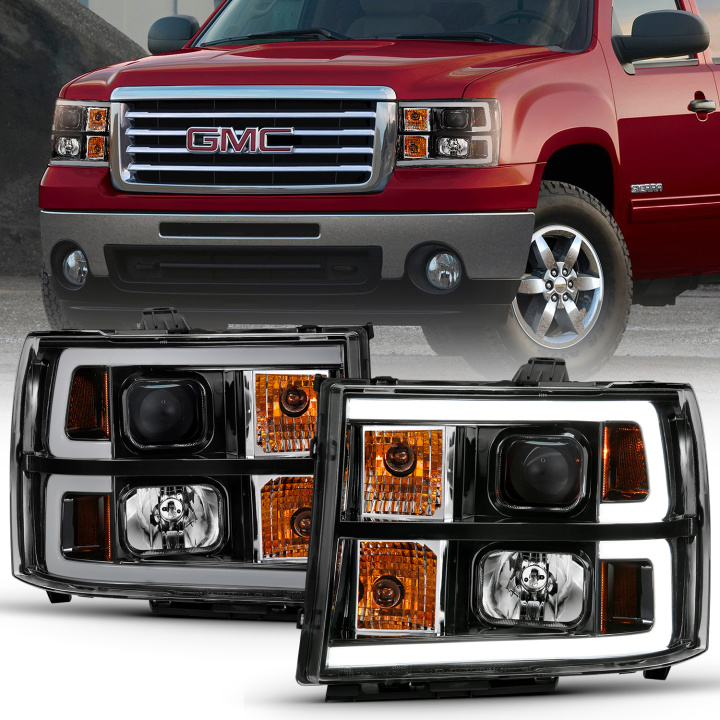 GMC Sierra 1500 / 2500HD / 3500HD 2007-2014 Projector Headlights ANZO in the group Select car model at DDESIGN Scandinavia AB (anz111482)
