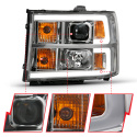 GMC Sierra 1500 / 2500HD / 3500HD 2007-2014 Projector Headlights  ANZO