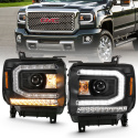 GMC Sierra 1500 2016-2019 Projector Headlights  ANZO