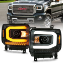 GMC Sierra 1500 / 2500HD / 3500HD 2014-2019 Projector Headlights  ANZO