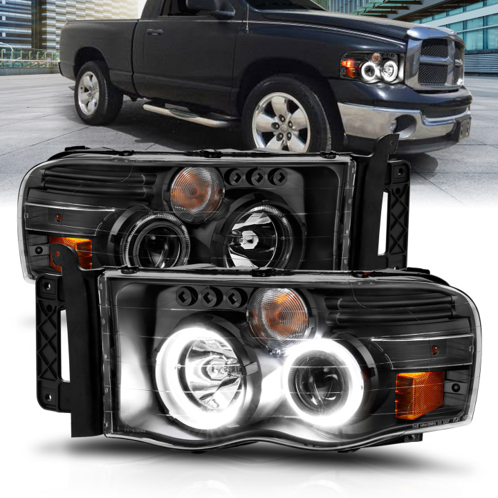 Dodge Ram 1500 / 2500 / 3500 2002-2005 Projector Headlights ANZO in the group Select car model at DDESIGN Scandinavia AB (anz111490)