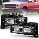 GM C/K 1500–3500 & SUV 1988–2000 (Blazer, Tahoe, Suburban, Yukon) Crystal Headlights ANZO