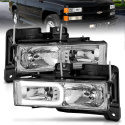 GM C/K 1500–3500 & SUV 1988–2000 (Blazer, Tahoe, Suburban, Yukon) Crystal Headlights ANZO