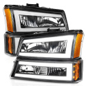 Chevrolet Avalanche W / Silverado 1500 / 2500 / 2500HD / 3500 / 3500HD 2003-2007 Crystal Headlights ANZO