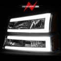 Chevrolet Avalanche / Silverado 1500 / 2500 / 2500HD / 3500 / 3500HD 2003-2007 Crystal Headlights ANZO