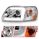 Ford Expedition / F 150 / 250 1997-2004 Projector Headlights ANZO