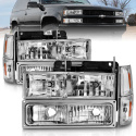 Chevrolet Blazer Full / C1500 / C2500 / C3500 / K1500 / K2500 / K3500 / Suburban / Tahoe 1992-2000 Crystal Headlights ANZO