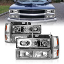 Chevrolet Blazer Full / C1500 / C2500 / C3500 / K1500 / K2500 / K3500 / Suburban / Tahoe 1992-2000 Crystal Headlights ANZO