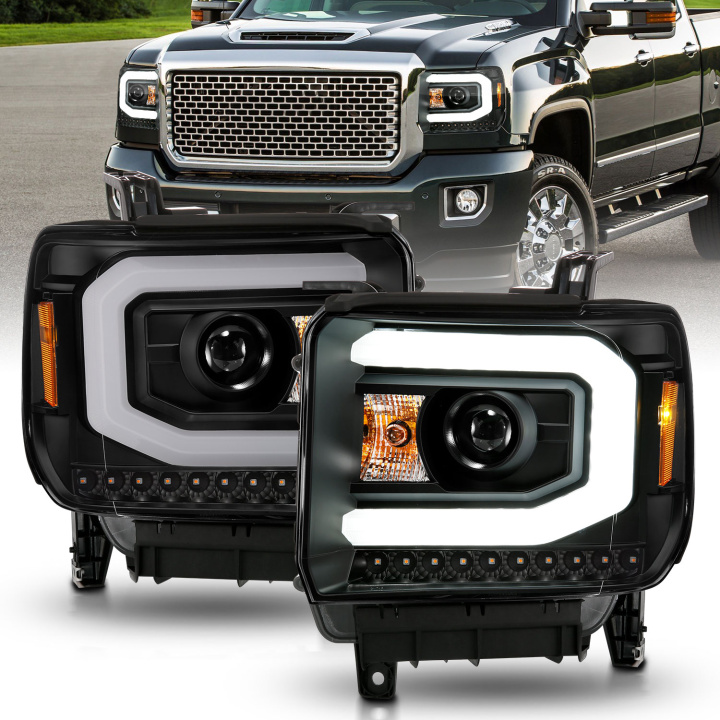 GMC Sierra 1500 / 2500HD / 3500HD 2014-2019 Projector Headlights ANZO in the group Select car model at DDESIGN Scandinavia AB (anz111513)