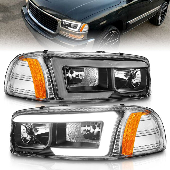 GMC Sierra 1500 / Classic2007 / 2500 / 3500 / Denali / Yukon Denali / Xl 1999-2007 Crystal Headlights ANZO in the group Select car model at DDESIGN Scandinavia AB (anz111522)