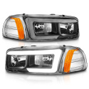 GMC Sierra 1500 / Classic2007 / 2500 / 3500 / Denali / Yukon Denali / Xl 1999-2007 Crystal Headlights ANZO