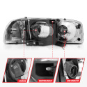 GMC Sierra 1500 / Classic2007 / 2500 / 3500 / Denali / Yukon Denali / Xl 1999-2007 Crystal Headlights ANZO