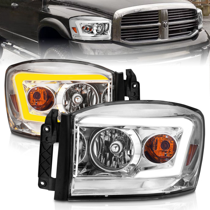 Dodge Ram 1500 / 2500 / 3500 2006-2009 Crystal Headlights ANZO in the group Select car model at DDESIGN Scandinavia AB (anz111527)