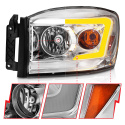 Dodge Ram 1500 / 2500 / 3500 2006-2009 Crystal Headlights ANZO