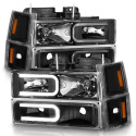 Chevrolet Blazer Full / C1500 / C2500 / C3500 / K1500 / K2500 / K3500 / Suburban / Tahoe 1992-2000 Crystal Headlights ANZO