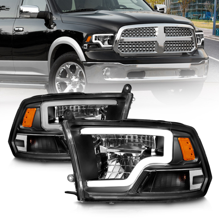 Dodge Ram 1500 / 2500 / 3500 2009-2023 LED Crystal Headlights ANZO in the group Select car model at DDESIGN Scandinavia AB (anz111539)