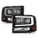Ford Excursion / F 250 / 350 / 450 1999-2004 Crystal Headlights ANZO