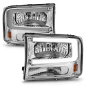 Ford Excursion / F 250 / 350 / 450 1999-2004 Crystal Headlights ANZO