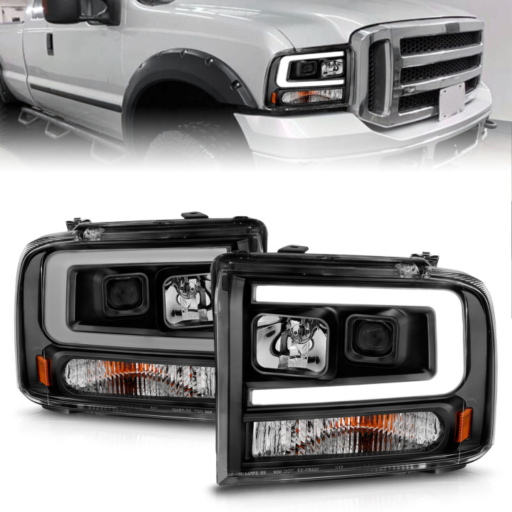 Ford Excursion / F 250 / 350 / 450 / 550 2005-2007 Projector Headlights ANZO in the group Select car model at DDESIGN Scandinavia AB (anz111551)