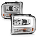 Ford Excursion / F 250 / 350 / 450 / 550 2005-2007 Projector Headlights  ANZO