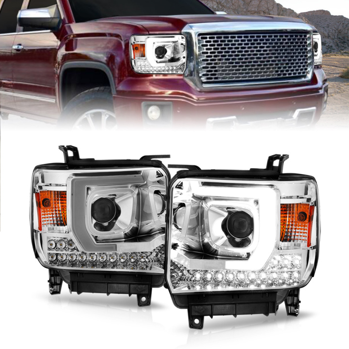 GMC Sierra 1500 / 2500 / 3500 2015-2019 Projector Headlights ANZO in the group Select car model at DDESIGN Scandinavia AB (anz111553)