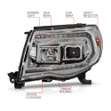 Toyota Tacoma 2005-2011 Projector Headlights  ANZO