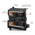Chevrolet Silverado 1500 2019-2021 LED Projector Headlights ANZO