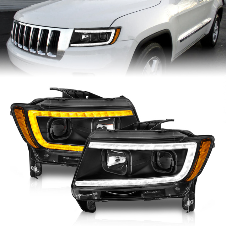 Jeep Grand Cherokee 2011-2013 Projector Headlights ANZO in the group Select car model at DDESIGN Scandinavia AB (anz111568)