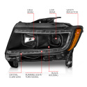 Jeep Grand Cherokee 2011-2013 Projector Headlights  ANZO