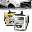 Ford F 250 / 350 / 450 / 550 2008-2010 Projector Headlights  ANZO