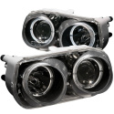 Acura Integra 1994-1997 Projector Headlights w/ Halo Black ANZO