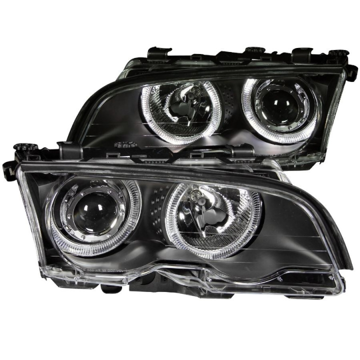 BMW 3 Serie E46 1999-2001 4DR Projector Headlights w/ Halo Black ANZO in the group Select car model / BMW / 3-series (E46) 1998-2005 / Styling / Lights at DDESIGN Scandinavia AB (anz121015-2826)