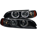 BMW 5 Serie 1997-2001 E39 Projector Headlights w/ Halo Black ANZO